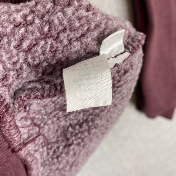 Marine Layer Mens L Maroon Fleece Sweatshirt Crewneck - Picture 6 of 6